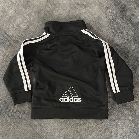 Adidas Black Jacket with White Accents - Picture 3 of 3